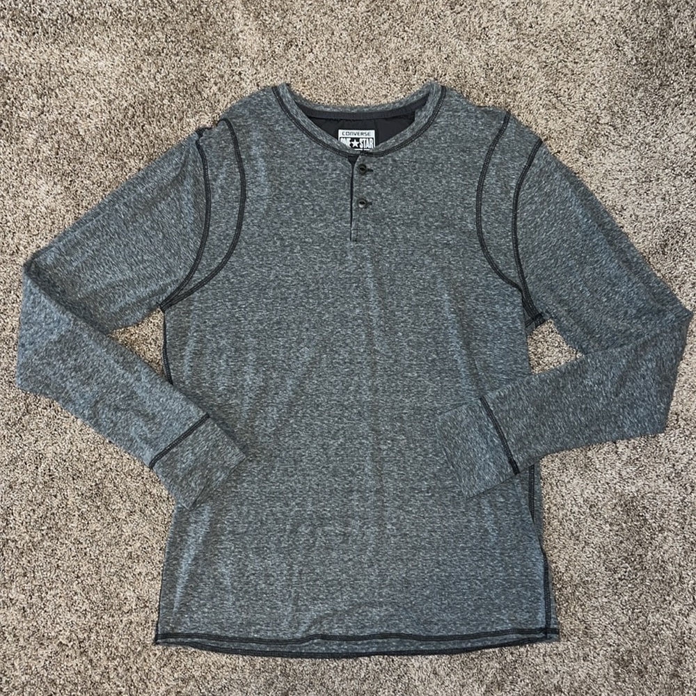 Converse One Star Button Long Sleeve Shirt